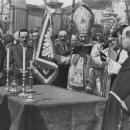 Bishop Wincenty Tymieniecki, Józef Gallot, Ignacy Strzemiński in Piotrków Trybunalski (1932)